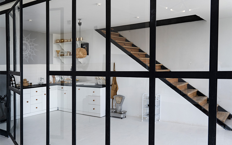 A stock photo related to glass wall partitions